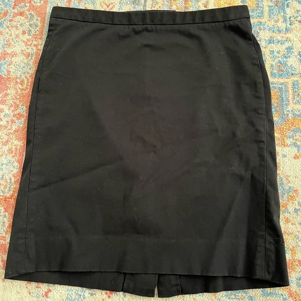 Gap black stretch pencil skirt